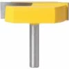 LANGRAY 8mm Tige De Nettoyage Bottom Router Bits Surface Rabotage Bits Diamètre De Nettoyage Fond De Menuiserie Fraise
