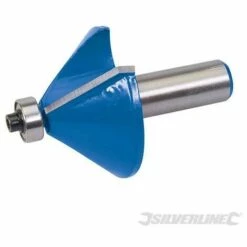 SILVERLINE Fraise à Chanfrein 1/2", 47 X 25,4 Mm45° B12,7 Mm, 47 X 25.4 Mm 45° B12.7 Mm