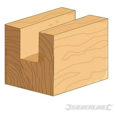 SILVERLINE Fraise Droite Métrique 1/4", 20 X 20 Mm, 20 X 20 Mm – Image 4