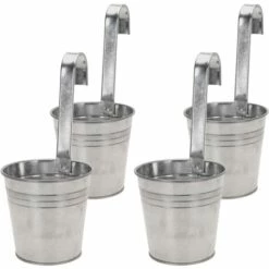 FAVSON Pots Suspendus Balcon Pot De Fleur Pot De Balcon Suspendu Pot De Plante Ă  Suspendre Pot Ă  Suspendre (Ensemble De 4)