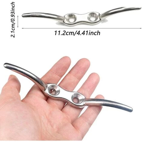 ABCRITAL Taquet Amarrage Taquet Crochet Aveugle Mât Crochet De Taquet Crochet De Taquet En Acier Inoxydable Pour Corde De Stores Rideau Yacht Dock Pont Base Marine Bateau Attache Accessoires 4 Pièces – Image 2