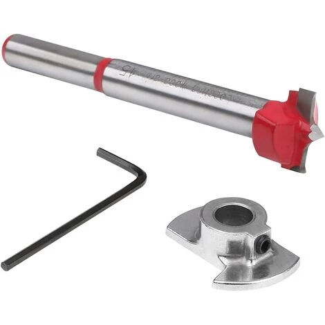 AIDUCHO Fraises Defonceuse, 15 Mm Jeu De Forets à Positionnement Ajustable, Scie Trépan Au Carbure Cémenté Avec Butée De Profondeur (Plage De Profondeur 10~40 Mm) â Image 3