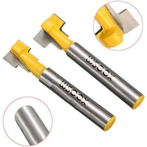 ABCRITAL 8Mm T-Track Routeur À Rainure En T Forme Routeur Bits, Fraise En Rainure En T Avec Lame Fraises À Bois Pour Outils Électriques – Image 4