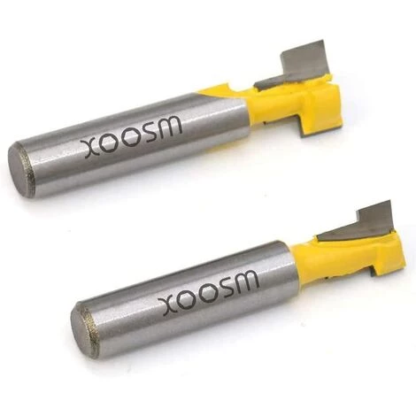 ABCRITAL 8Mm T-Track Routeur À Rainure En T Forme Routeur Bits, Fraise En Rainure En T Avec Lame Fraises À Bois Pour Outils Électriques – Image 5