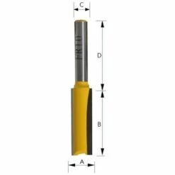 KIVEC FR7-6 - 6- Traight Frai E 8x19mm En Métal Dur Pour Manche En Boi 6x38mm