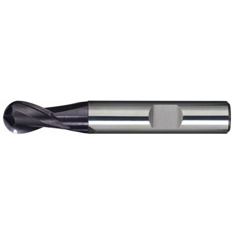 FP Fraise à Rayon Plein D. Nominal 6 Mm L. De Garniture 16 Mm VHM TiAlN DIN 6535 HB