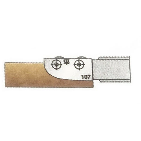LEMAN 2 Fers HM Profil N°107 Par-dessus 50 X 25 X 2 Mm Pour Porte-outils 948.180.30.101