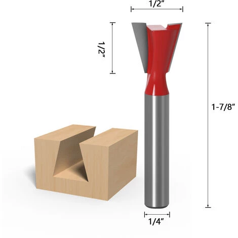 VERSAILLESFR 15pcs 6.35mm Tige Fraises à Défoncer Kit Coffret Fraise Pour Defonceuse En Carbure De Tungstène Outil De Travail Du Bois De Carbure De Profil -Versailles – Image 4