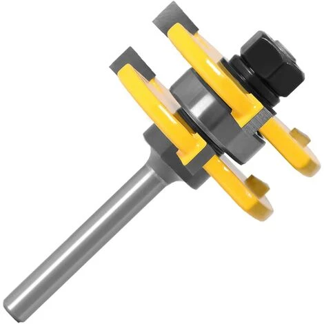 Queue Langue Appariée Et Fraise De Rainure Set 3 Dents Forme T Cutter En Bois De Coupe Outil De Travail Du Bois 2 Pièces(8MM)-betterlife – Image 3