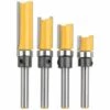 VERSAILLESFR Versailles Ensemble De Bits De Routeur De Modèle De Motif De Finition Embout De Garniture Affleurante à Queue De 6.2 Mm Fraise à Bois, Paquet De 4