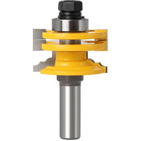 ELLE Routeur De Chemin De Fer En Verre à Poignée De 12mm Mèche à Bois Réversible Mèche à Bois – Image 3