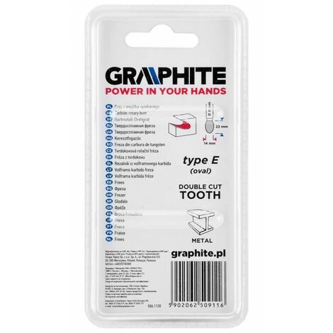 BRICOLINE Fraise à Métaux HM, Type E (ovale), 14 X 22 Mm, Queue 6 X 45 Mm – Image 4