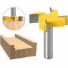 SUPERSELLER Fraise Pour Défonceuse, Affleureuse Et Toupie 1/2 '' Shank 4-Wings Rabbet Router Bit Slot Cutter Routeur Bit Bois Groove Fraisage Outil De Travail Du Bois, 0, 5 Pouce