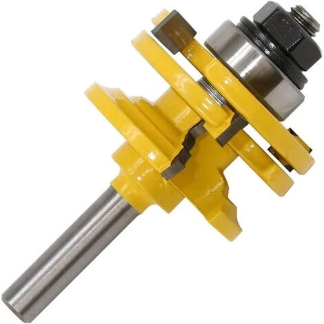 FLYME 8mm Shank Porte Rail Routeur Bit Réversible Routeur Bit Carbure Outils De Travail Du Bois – Image 4