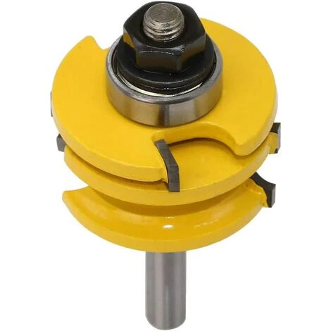 FLYME 8mm Shank Porte Rail Routeur Bit Réversible Routeur Bit Carbure Outils De Travail Du Bois – Image 5