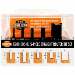 CMT ORANGE TOOLS K900-005-01 COFFRET 5 FRAISES A RAINER HW Z2 S=8 D=4/6/8/10/20 DR
