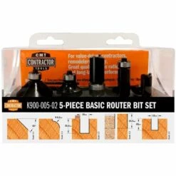 CMT ORANGE TOOLS K900-005-02 COFFRET FRAISE PROFILÉS ET DROITS 5PZ HW Z2 S=8 D=12/16/12.7/25/35 DR