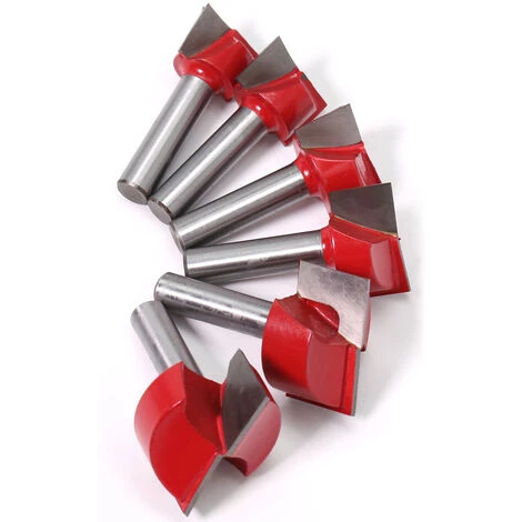 FR-LIFE BR-Vie 6Pcs 8mm Tige Fraise à Rainurer Pour Bois Fraisage à Menuiserie Fraise à Bois Fin Double Tranchant Nettoyage Du Fond De Bois Routeur Bits Dia De Coupe 18/20/22/25/30/32mm – Image 3