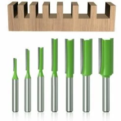 GRID COOL 7Pcs Fraise Droite à Queue De 6 Mm, Fraise Droite Defonceuse, Pour Bois Carbure De TungstèNe Outil De Travail Du Bois,3mm 4mm 5mm 6mm 8mm 10mm 12mm