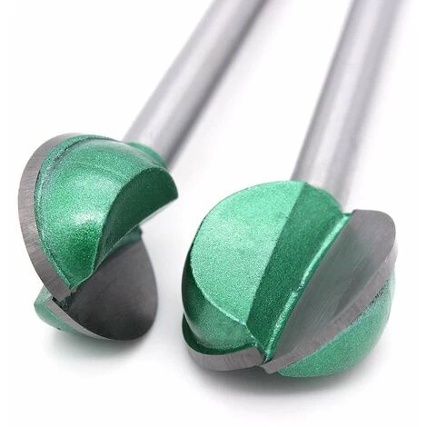 CHANCEY 4Pcs 6mm Tige 16/18/ 20/ 22mm Alliage D'acier Tungstène Lame Bille Routeur Bûcheron, Fraise à Fond Rond Bois Fraise à Rainurer Pour Défonceuse Outil De Coupe Bit De Routeur,SEMAket – Image 5