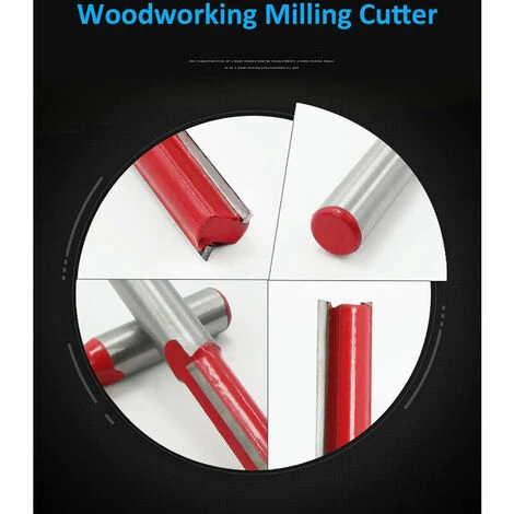 LUCKY-88 Fraise En Alliage Allongé Pour Le Travail Du Bois, Outil De Rainurage Pour Le Travail Du Bois (1/2*1/2*2) – Image 5