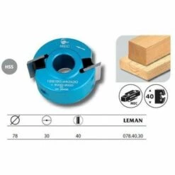 Leman : Porte Outils 40 Mm A Profiler Toupie Arbre 30 Mm