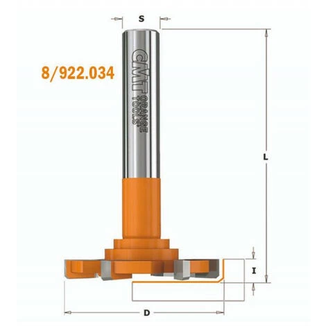 CMT : Fraise Carbure A Surfacer Avec Chanfrein 52 Mm - Queue 12,7 Mm