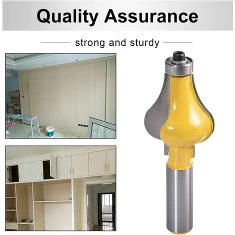 Cisea 2pcs Handrail Router Bit Set - Standard/Flute Moulding Cutter - 1/2 '' Shank For Staircase & Rampes Handrails – Image 4