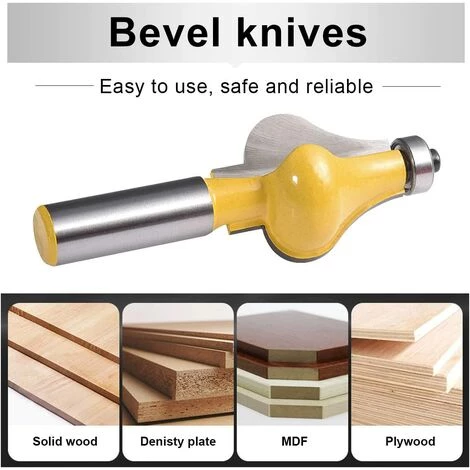 Cisea 2pcs Handrail Router Bit Set - Standard/Flute Moulding Cutter - 1/2 '' Shank For Staircase & Rampes Handrails – Image 5