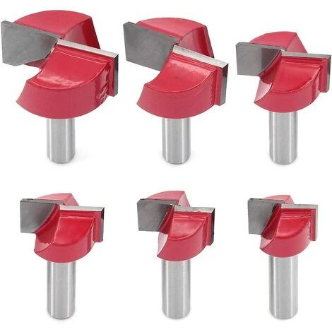 Cisea 6Pcs 8mm Tige Fraise à Rainurer Pour Bois Fraisage à Menuiserie Fraise à Bois Fin Double Tranchant Nettoyage Du Fond De Bois Routeur Bits Dia De Coupe 18/20/22/25/30/32m – Image 2