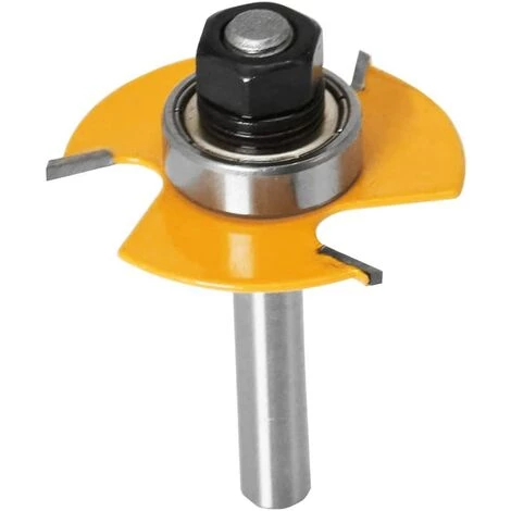 NAXUNNN 8mm Jeu De Forets De Toupie à 3 Ailes Réglables Router à Rainure Bits Fraise à Bois Mèche De Menuiserie Routeur T Forme Avec 6pcs Lame De Coupe 1,8mm, 2,5mm, 3mm, 4mm, 5mm, 6,35mm – Image 3