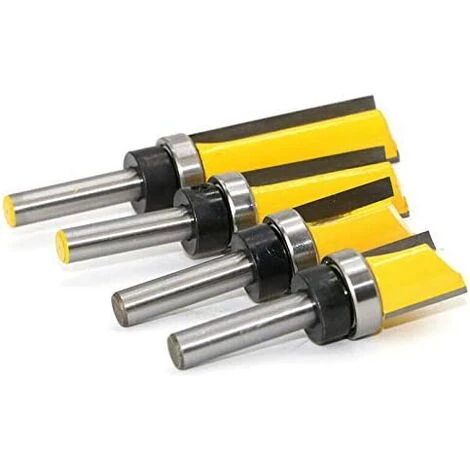 TOPHOMER Fraise à Copier, Routeur De Fraise à Bois Queue 8mm Lame 50mm En Acier Allié Haute Qualité Pour Travail Du Bois Massif/Panneau De Particules/ MDF à La Main, Jaune (8*3/4*50mm) â Image 5