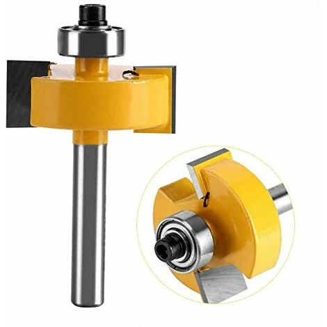 TOPHOMER Fraise De D¨¦fonceuse Outil Menuserie 1/2"H Shank Bit Avec 6 Ensemble Roulements Pour Plusieurs Profondeurs 3/8 '' 3/8 ''5/8 ''3/4 ''7/8 ''1-1/8 '' Outil De Menuiserie – Image 4