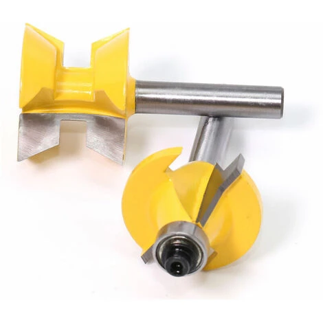 NAXUNNN 2Pcs Router Bit Set 8mm Shank 120 Degrés Fraise à Bois Rainure De Travail Du Bois Outil U De Coupe – Image 3