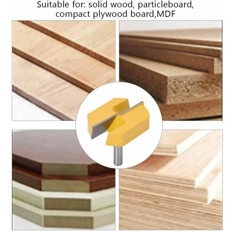 Yoouyida Fraise De Queue De 8mm, Fraise De Rabotage De Surface De Fond De Rabotage De Nettoyage De 8x57mm En Bas â Image 3