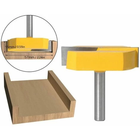 Yoouyida Fraise De Queue De 8mm, Fraise De Rabotage De Surface De Fond De Rabotage De Nettoyage De 8x57mm En Bas â Image 4