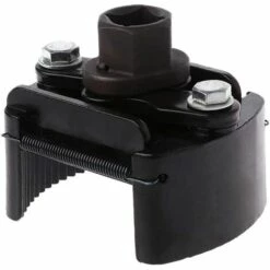 PERLE RARE Clé Filtre à Huile Carré Universelle Réglable 1/2 Inch Noir (60-80mm)