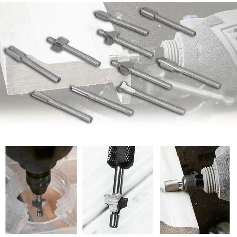 LITZEE Ensemble De Fraises à Défoncer, 3mm(1/8") Fraises Rotatives Gravure à Bois Pour Bricolage Gravure Menuiserie Dremel Accessoires Outils – Image 3