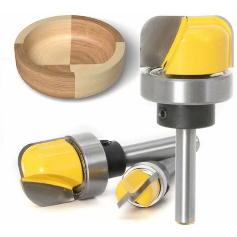 LLOVE Roulement à Billes 1/4" Shank & Shell Milling Bit Set 3pcs – Image 4