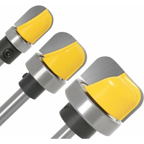 LLOVE Roulement à Billes 1/4" Shank & Shell Milling Bit Set 3pcs – Image 5