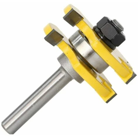 MONLY Rainure Et Languette Fraise Ensemble 3 Cannelures 8mm Tige T Forme Bois Fraise Fraise Outils De Travail Du Bois – Image 4