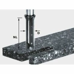 Fraise à Profiler Avec Plaquettes Réversibles HW Queue De 12mm FESTOOL HW S12 D14/45 WM - 491110