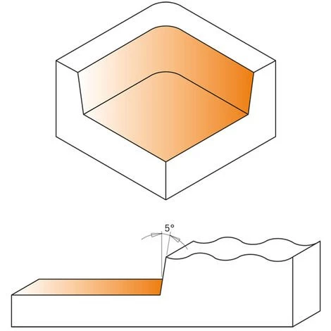 CMT ORANGE TOOLS 663.005.11 FRAISE HW AVEC COUTEAU HW Z3 S=12X38 D=38X12X60 DR – Image 3