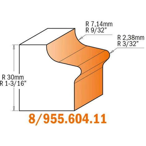 CMT ORANGE TOOLS 855.606.11 FRAISES POUR POIGNÉES Z2 S=12.7 D=16/36X16X60 DR – Image 3