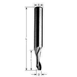 FORÉZIENNE Fraise HM Pour Alu Et PVC D. 6 X Lu. 30 X Lt. 70 X S. 6 Mm - MFLS - FC63001
