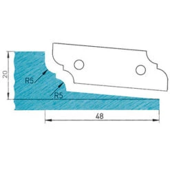 PRESTAMAT Plaquette Profilée 50 X 16 X 2 Mm Profil 09.1101 N° 1 Pour Porte-outils Plate-bande Par-dessus - Diamwood Platinum