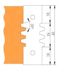 Jeu De 2 Plaquettes 3 Dents TVF130Z23ZPM Pour TVF130 - Holzmann