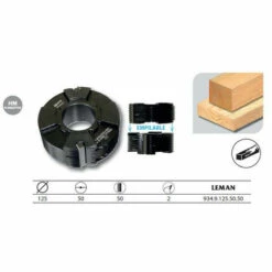 Leman - Porte-outils à Jointer Empilable Diam. 125 Al. 50 Z2 - 934.9.125.50.50